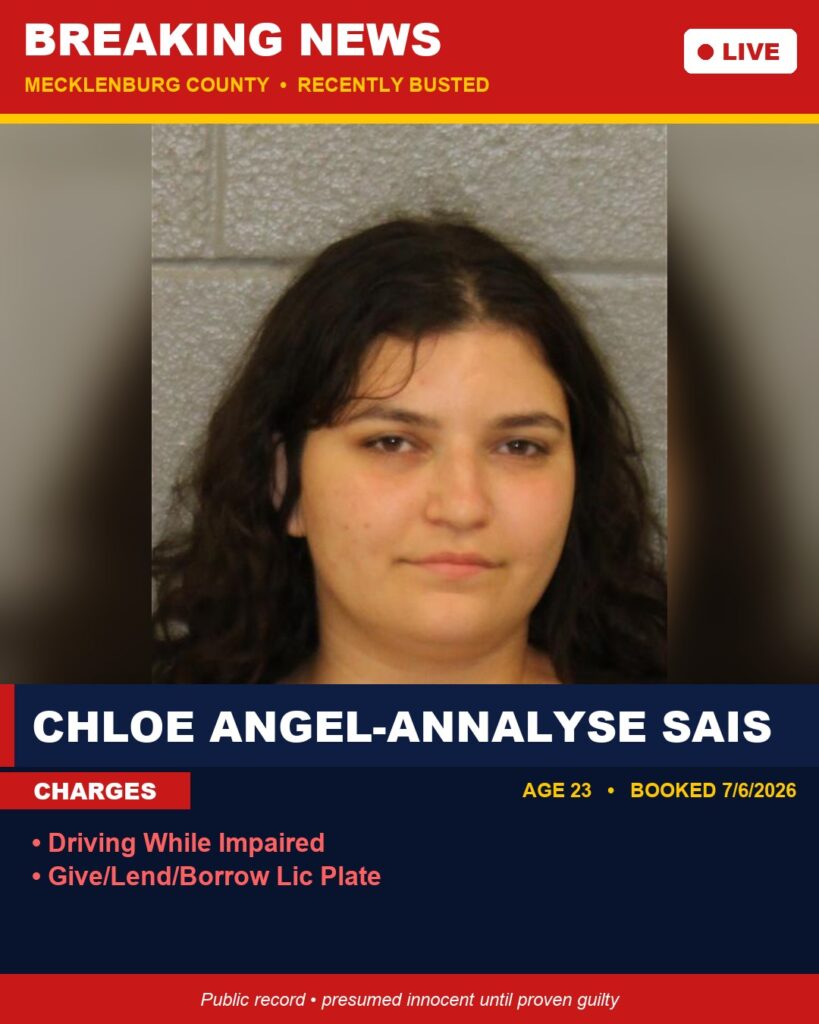 Booking photo of CHLOE ANGEL-ANNALYSE SAIS