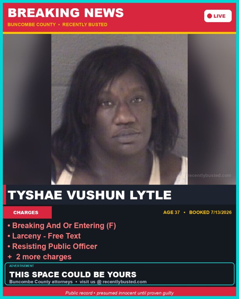 Booking photo of TYSHAE VUSHUN LYTLE
