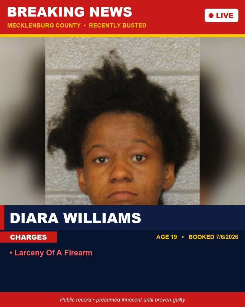 Booking photo of DIARA WILLIAMS