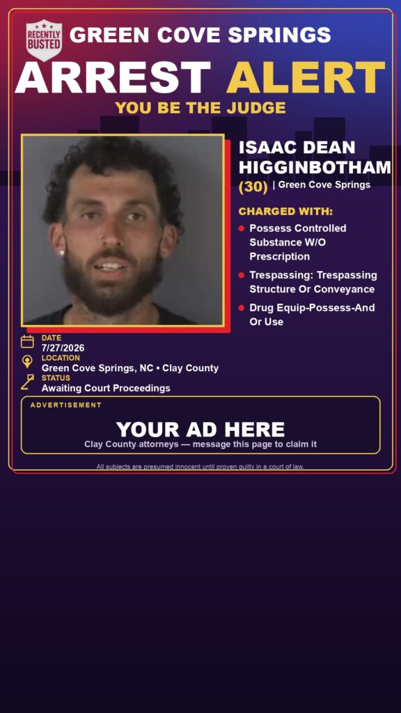 Booking photo of ISAAC DEAN HIGGINBOTHAM
