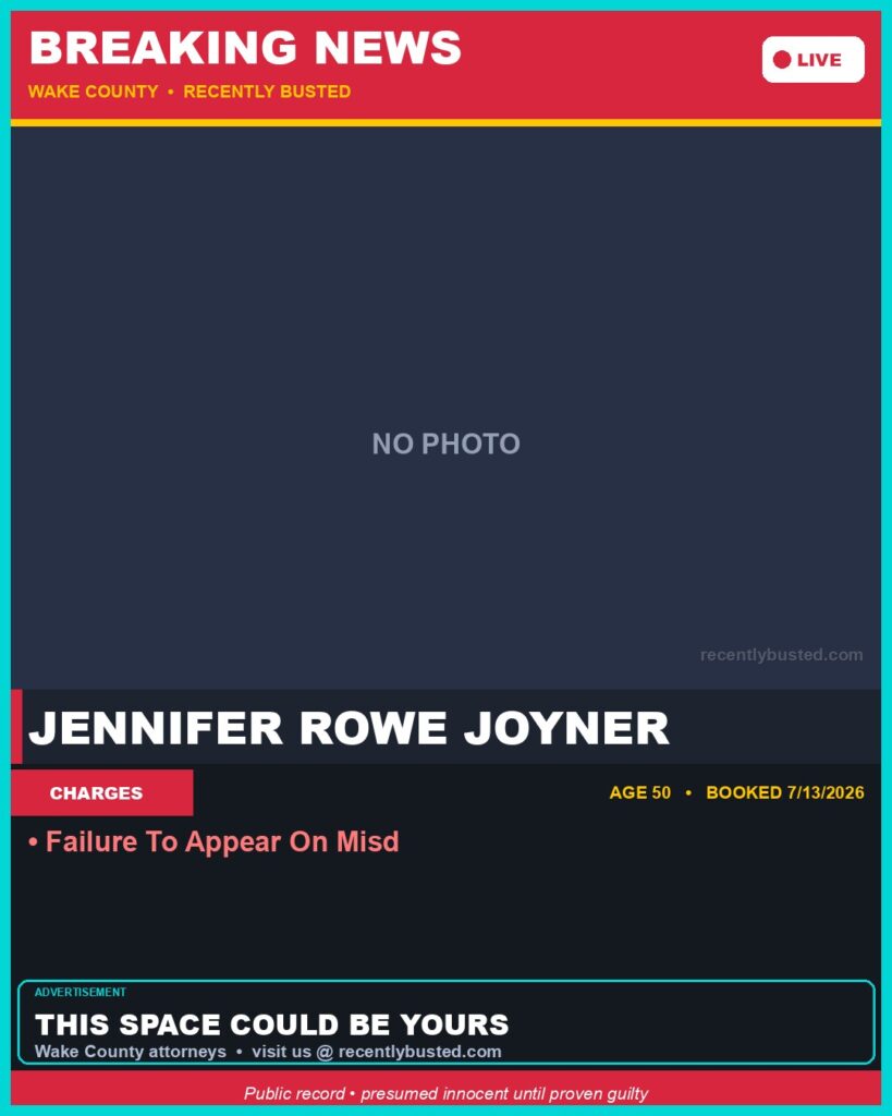 Booking photo of JENNIFER ROWE JOYNER