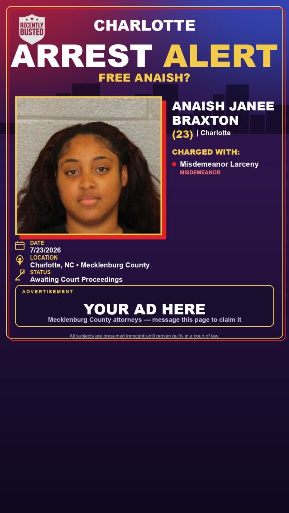 Booking photo of ANAISH JANEE BRAXTON