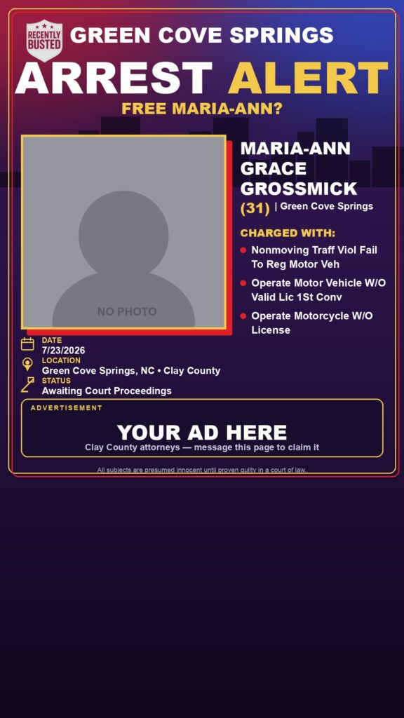 Booking photo of MARIA-ANN GRACE GROSSMICK