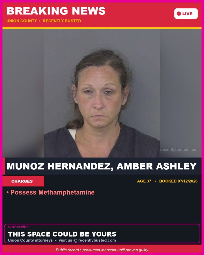 Booking photo of MUNOZ HERNANDEZ, AMBER ASHLEY