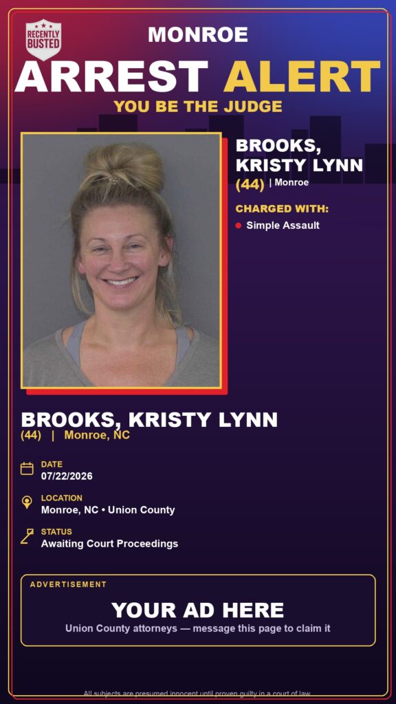 Booking photo of BROOKS, KRISTY LYNN