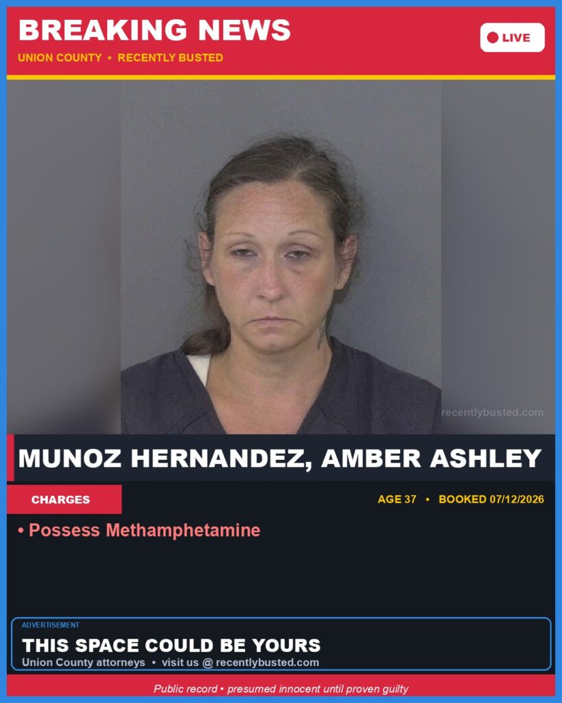 Booking photo of MUNOZ HERNANDEZ, AMBER ASHLEY