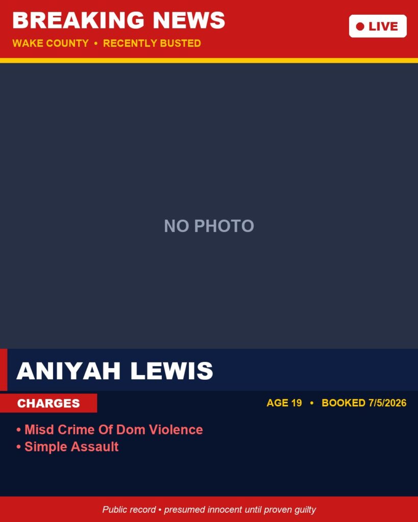 Booking photo of ANIYAH LEWIS