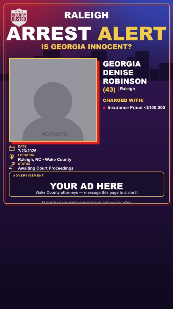 Booking photo of GEORGIA DENISE ROBINSON
