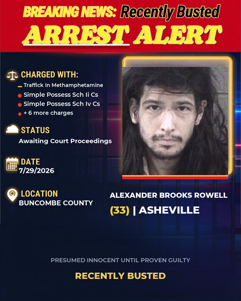 Arrest report - ALEXANDER BROOKS ROWELL