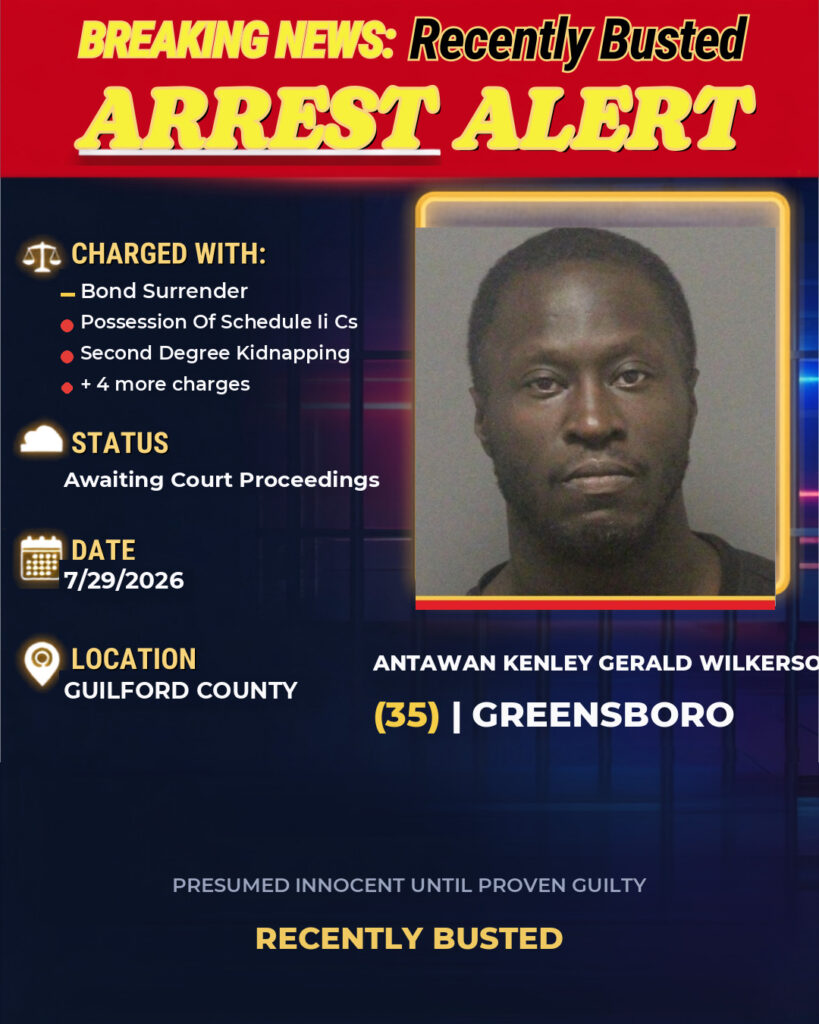 Arrest report - ANTAWAN KENLEY GERALD WILKERSON