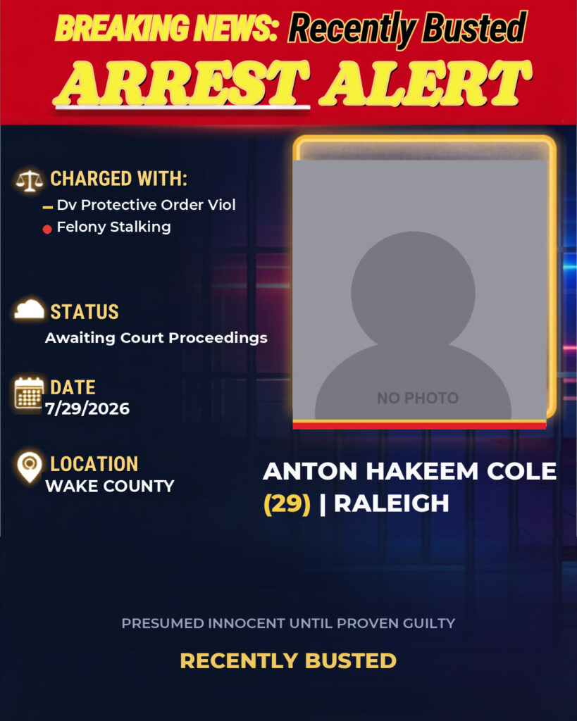 Arrest report - ANTON HAKEEM COLE
