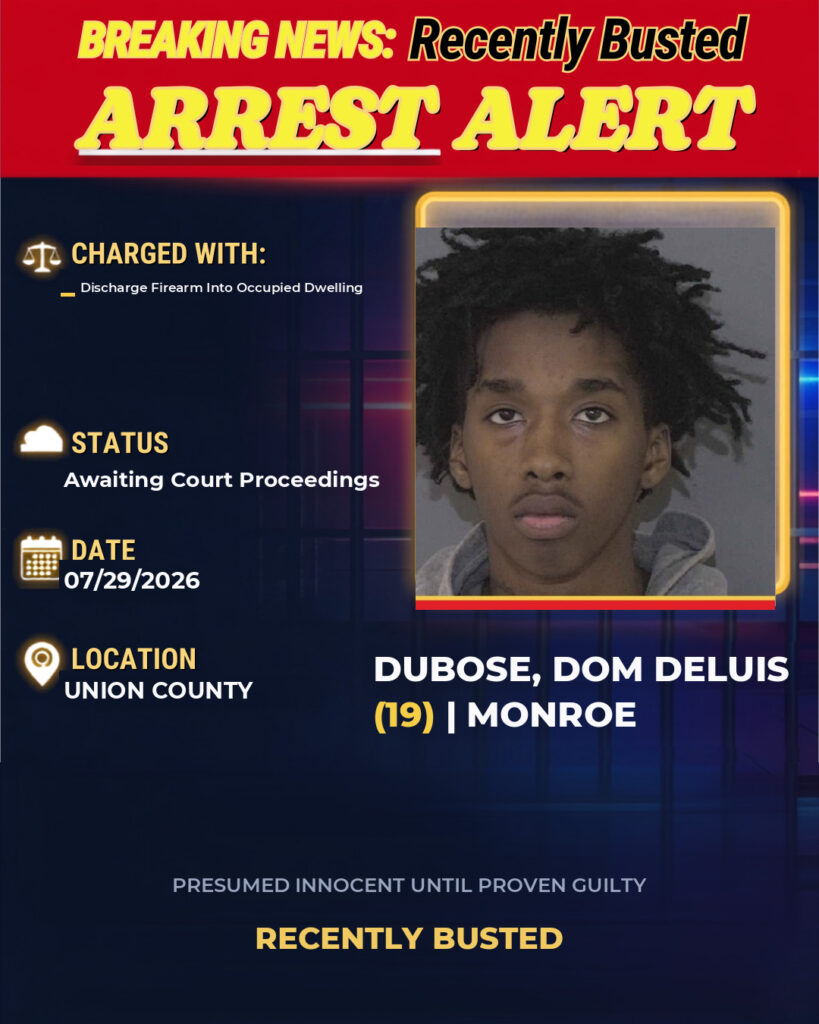Arrest report - DUBOSE, DOM DELUIS