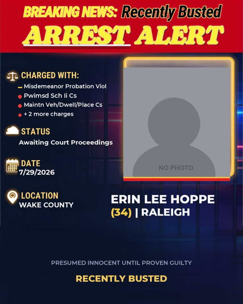 Arrest report - ERIN LEE HOPPE