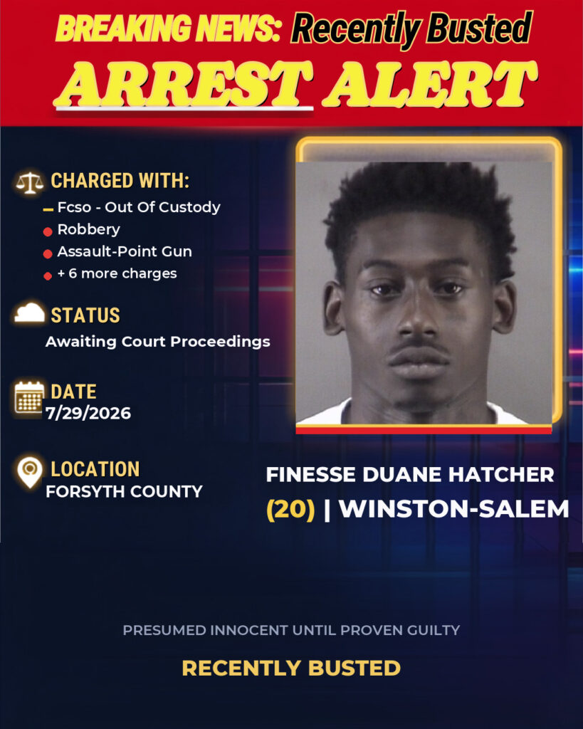 Arrest report - FINESSE DUANE HATCHER
