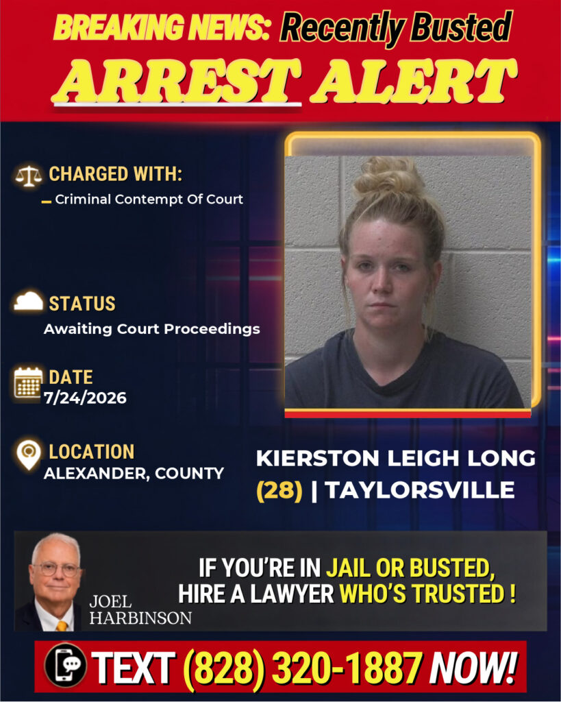 Arrest report - KIERSTON LEIGH LONG