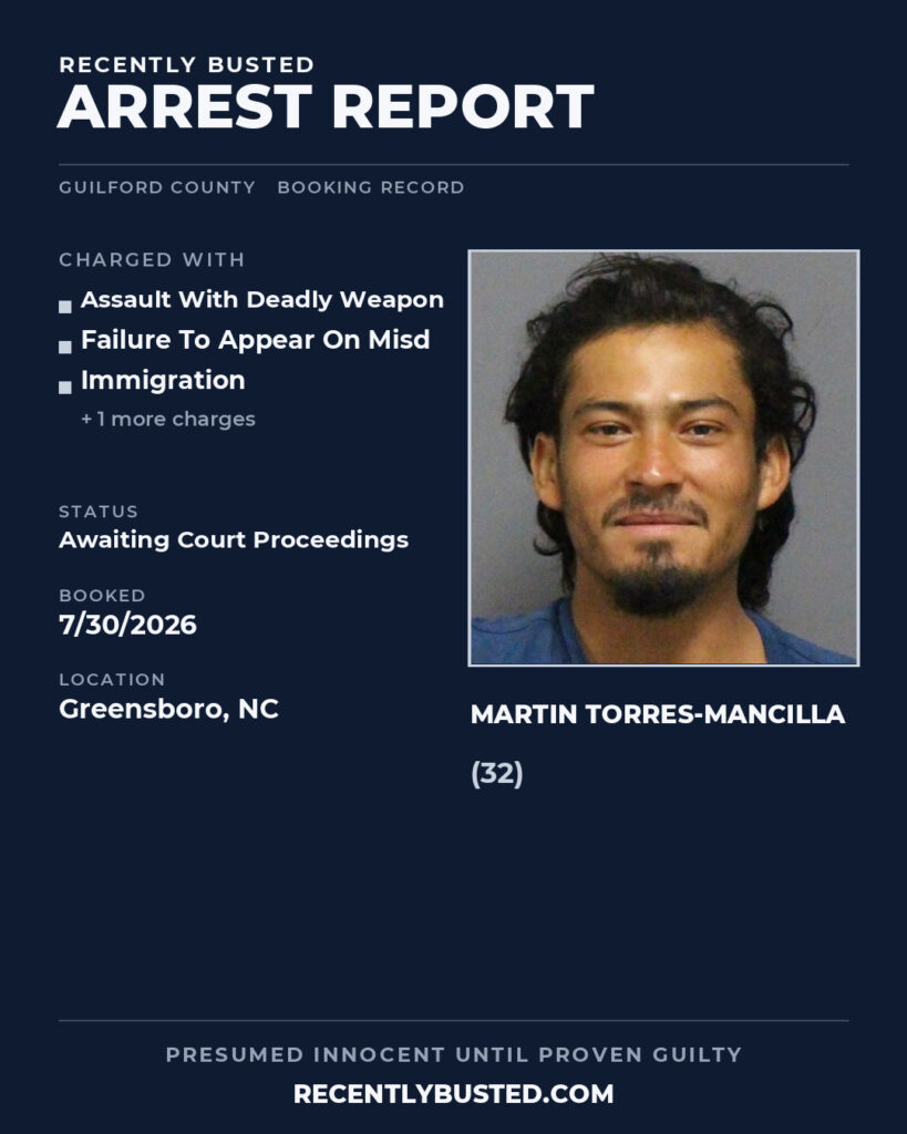 Arrest report - MARTIN TORRES-MANCILLA