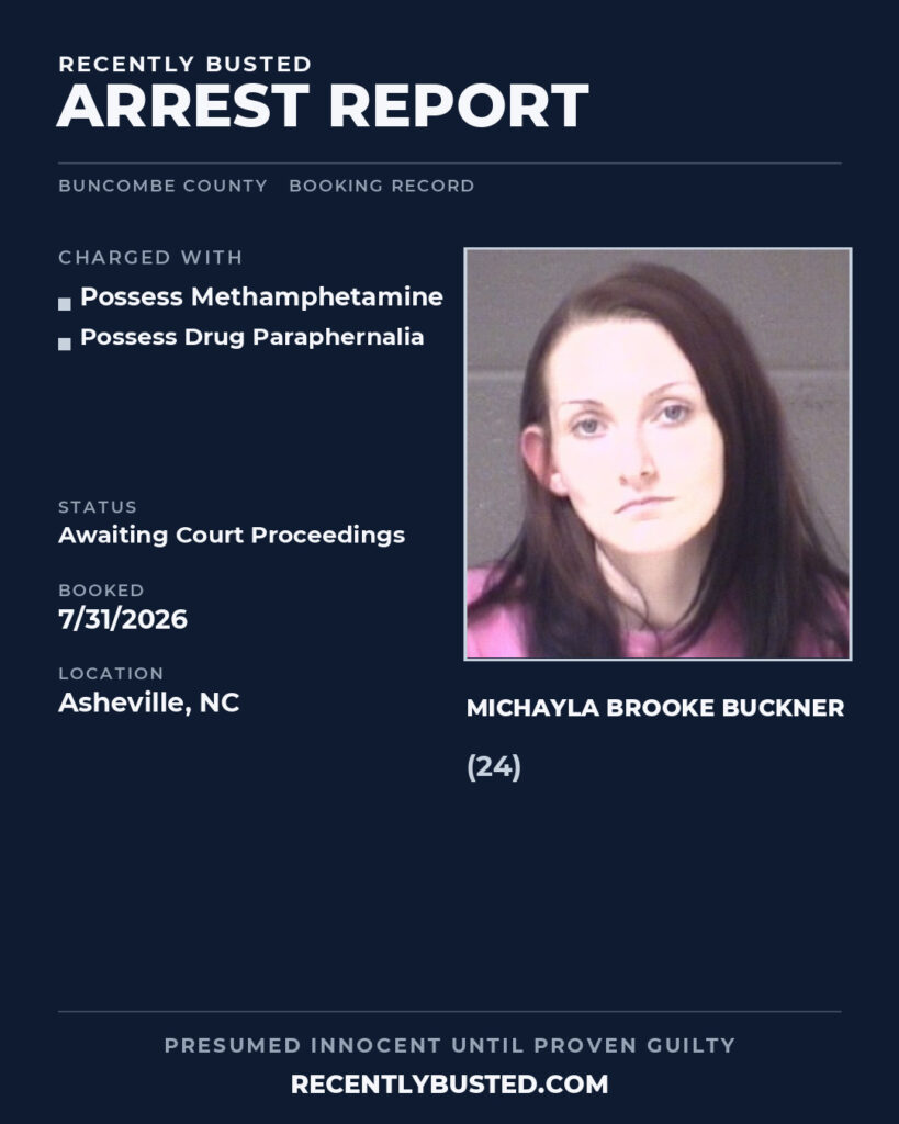 Arrest report - MICHAYLA BROOKE BUCKNER