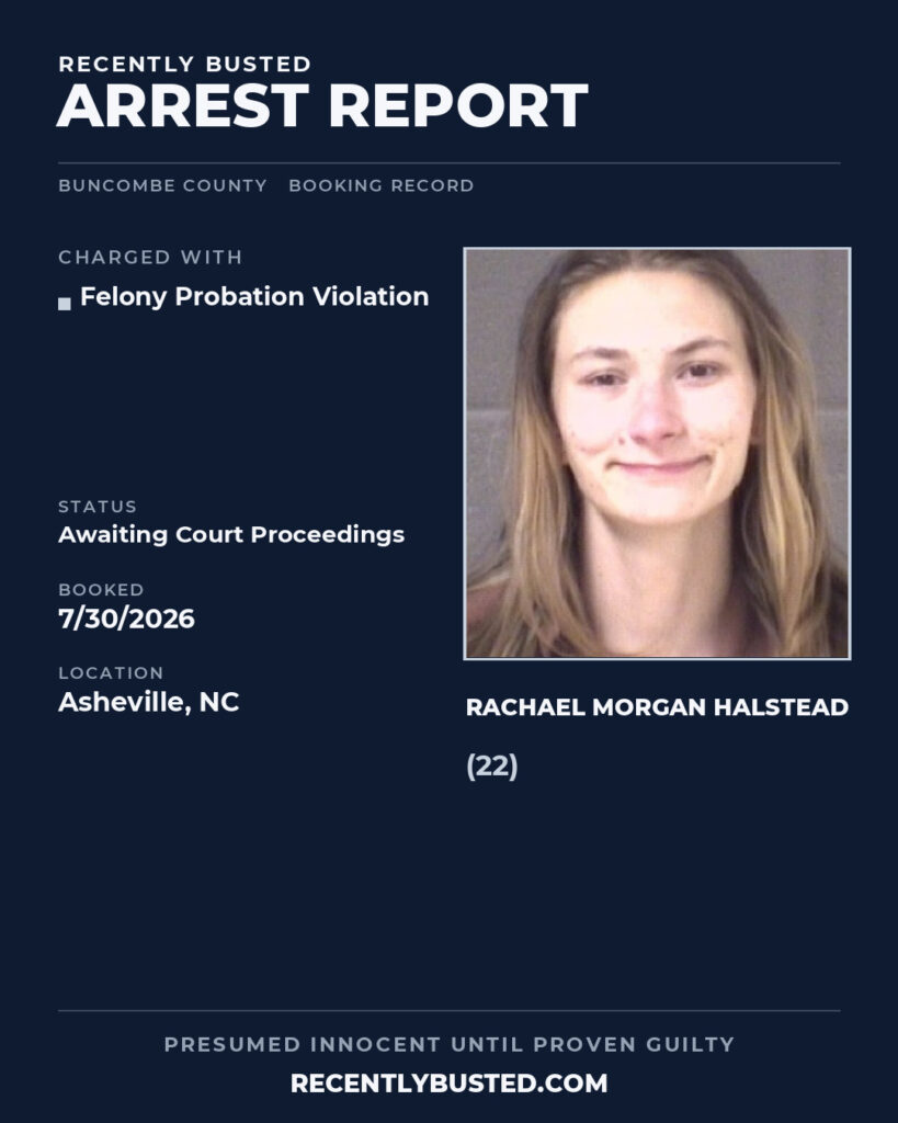 Arrest report - RACHAEL MORGAN HALSTEAD