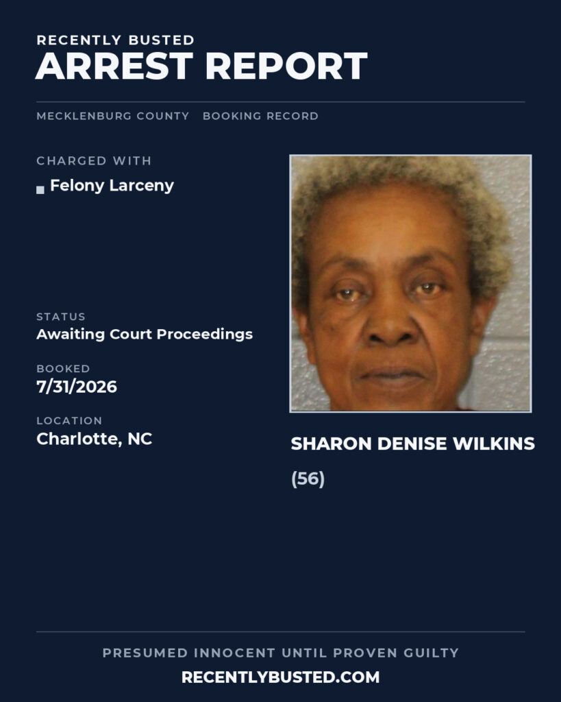 Arrest report - SHARON DENISE WILKINS