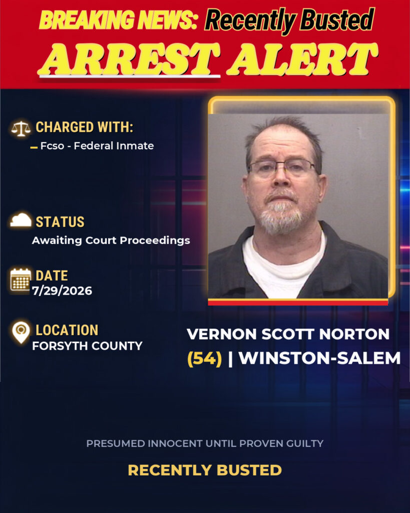 Arrest report - VERNON SCOTT NORTON