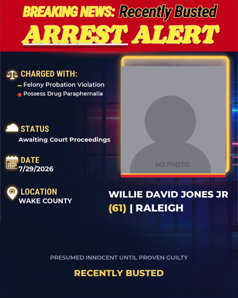 Arrest report - WILLIE DAVID JONES JR