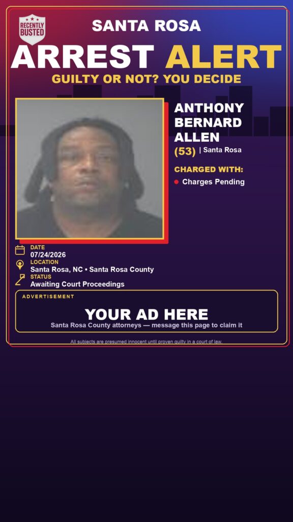 Booking photo of Anthony Bernard Allen