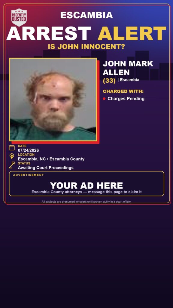 Booking photo of John Mark Allen