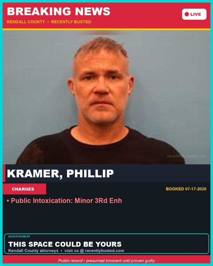 Booking photo of Kramer, Phillip
