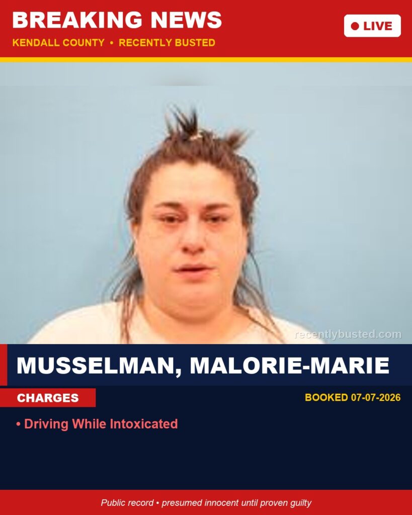 Booking photo of Musselman, Malorie-Marie