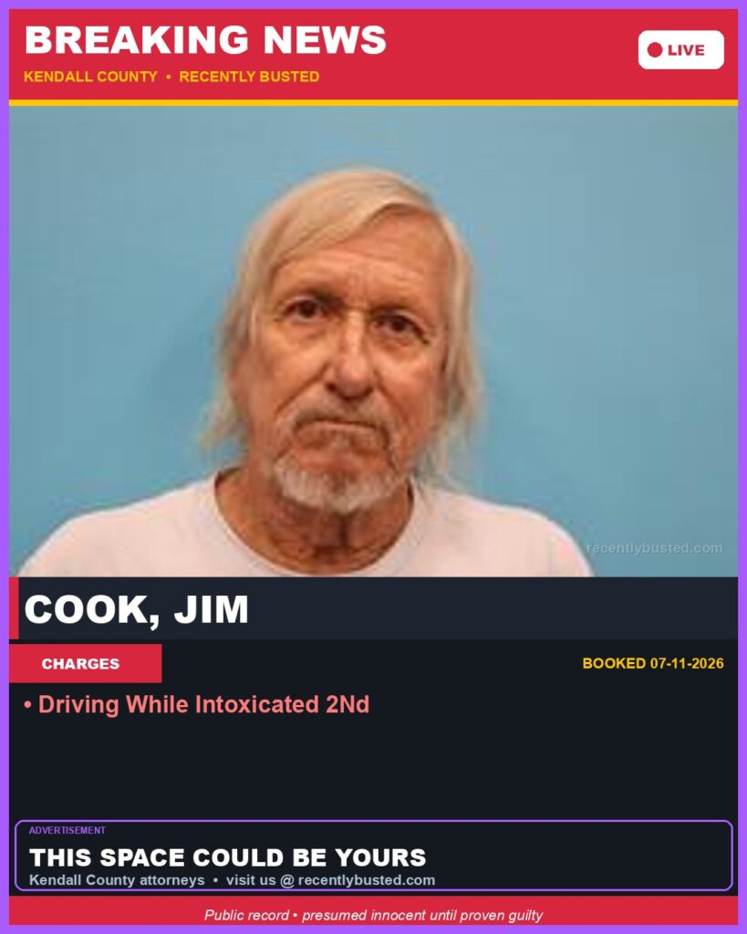 Booking photo of Cook, Jim