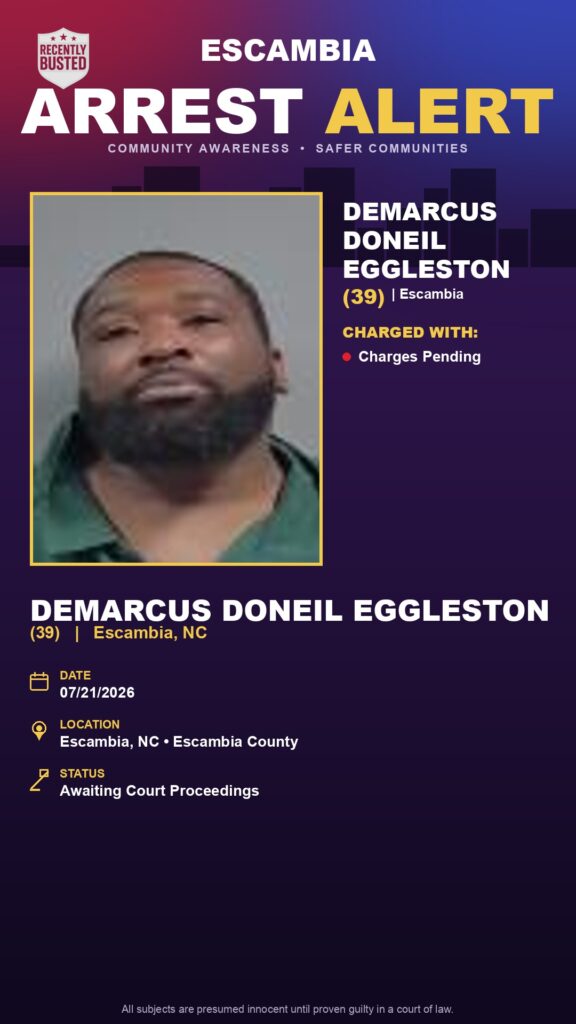 Booking photo of Demarcus Doneil Eggleston