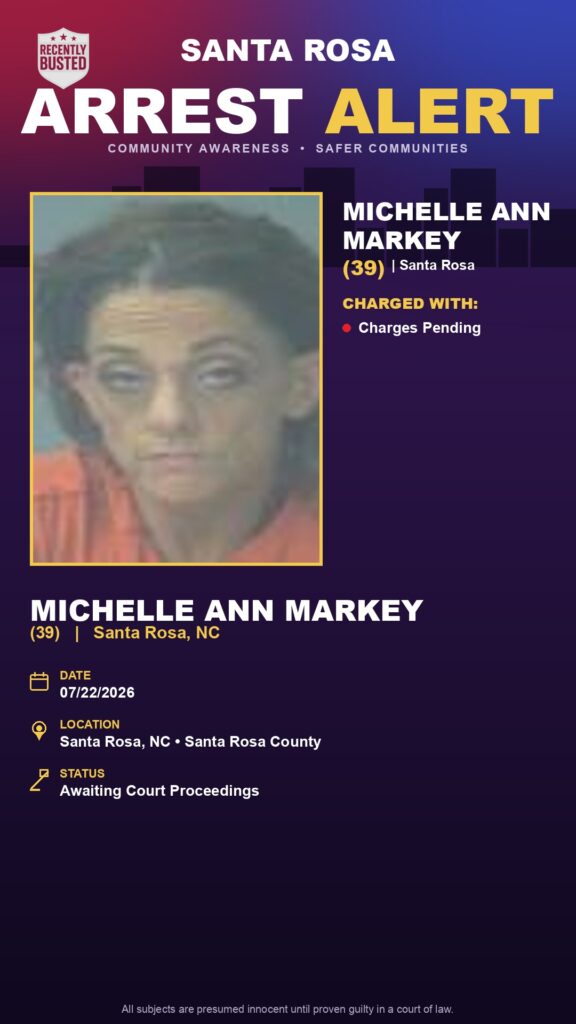 Booking photo of Michelle Ann Markey
