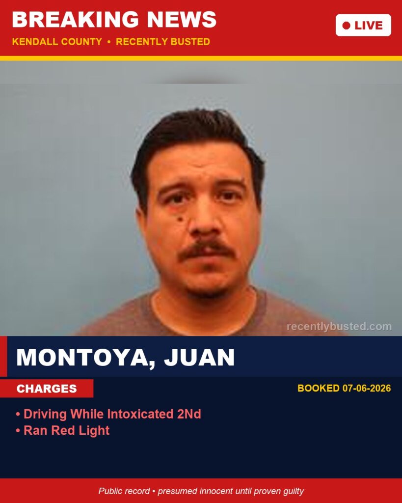 Booking photo of Montoya, Juan