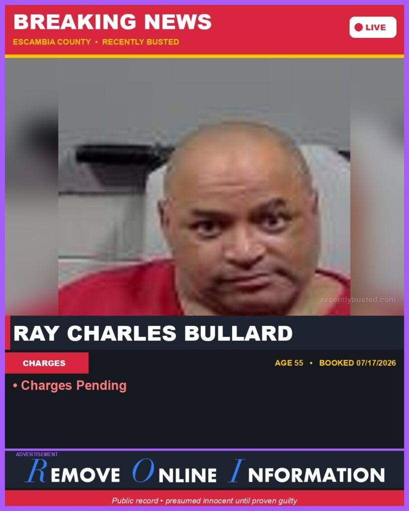 Booking photo of Ray Charles Bullard