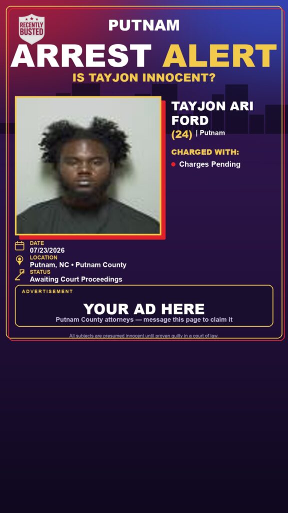 Booking photo of Tayjon Ari Ford