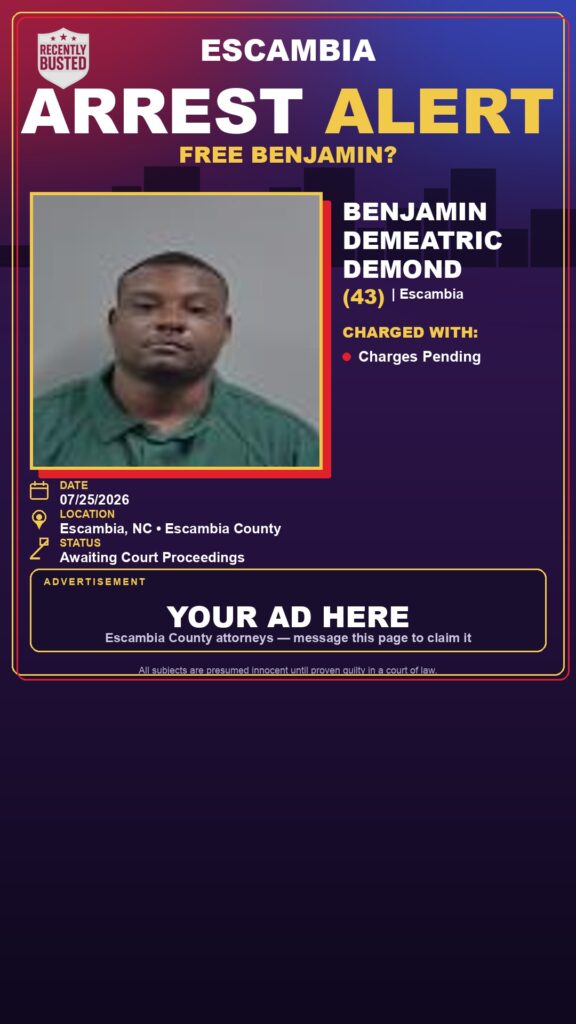 Booking photo of Benjamin Demeatric Demond