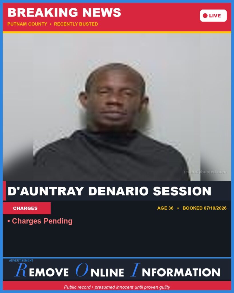Booking photo of D'Auntray Denario Session