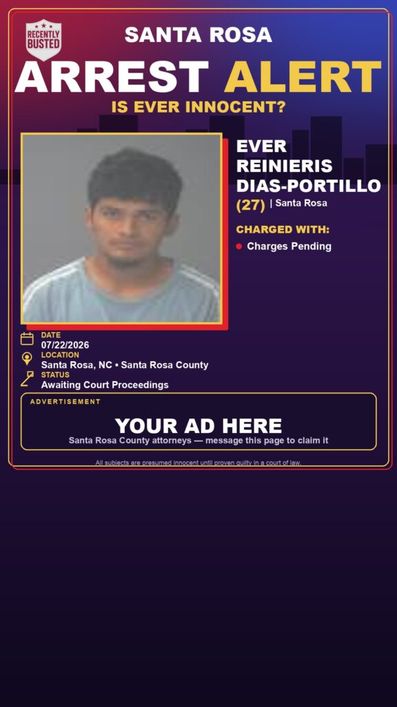 Booking photo of Ever Reinieris Dias-Portillo