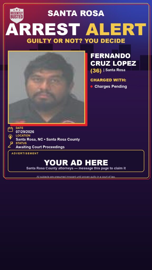 Booking photo of Fernando Cruz Lopez