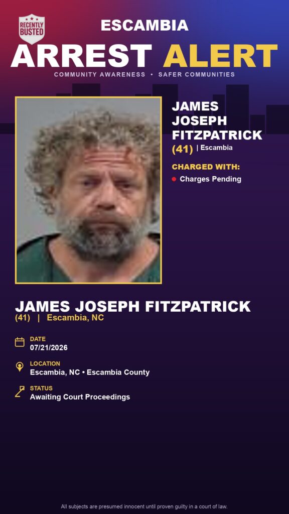 Booking photo of James Joseph Fitzpatrick