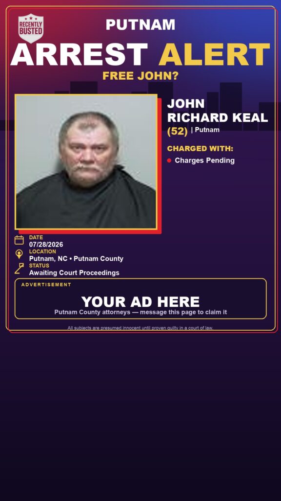 Booking photo of John Richard Keal