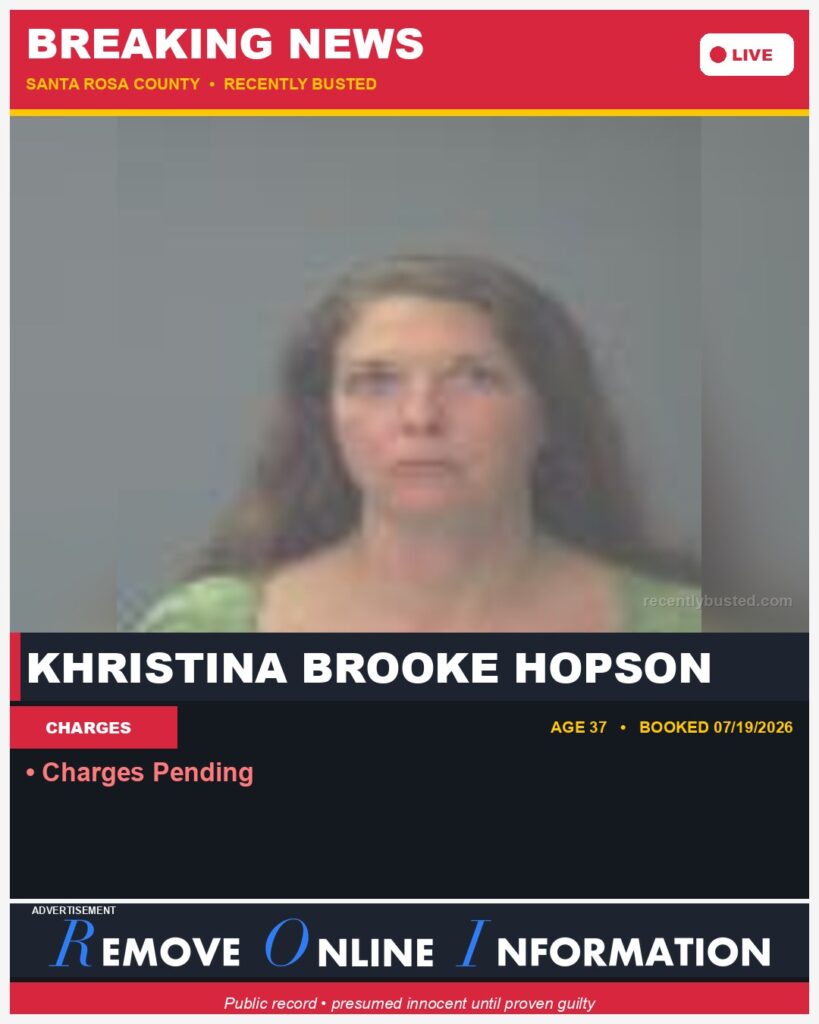 Booking photo of Khristina Brooke Hopson