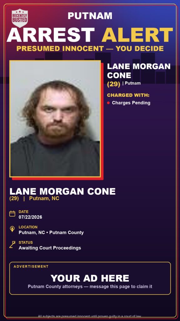 Booking photo of Lane Morgan Cone