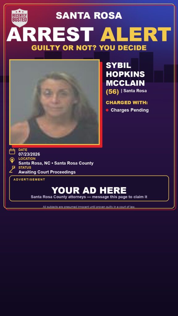 Booking photo of Sybil Hopkins Mcclain