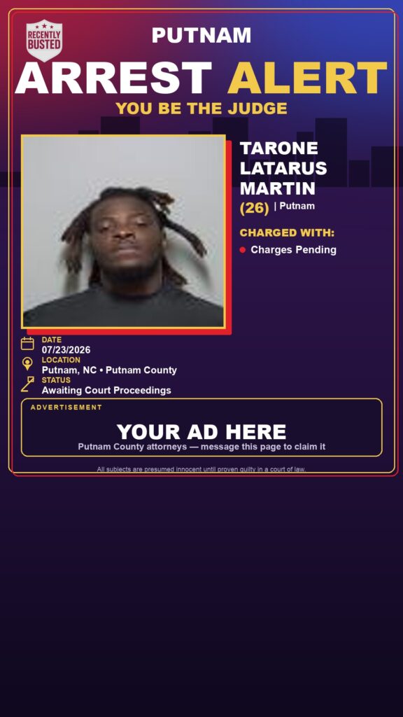 Booking photo of Tarone Latarus Martin