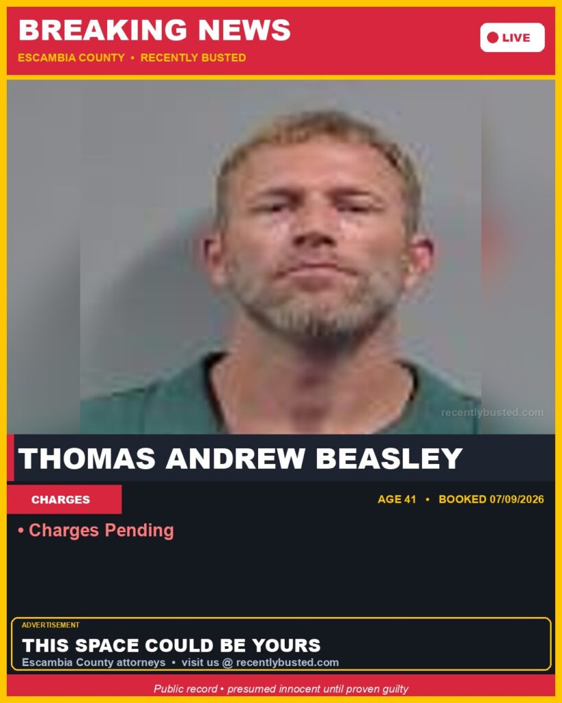 Booking photo of Thomas Andrew Beasley