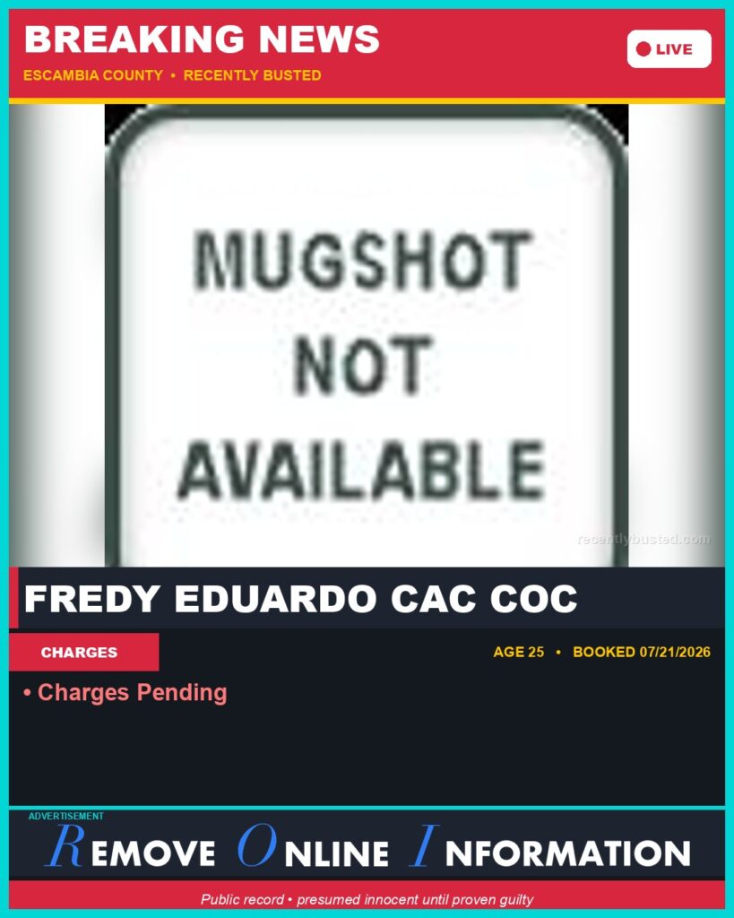 Booking photo of Fredy Eduardo Cac Coc