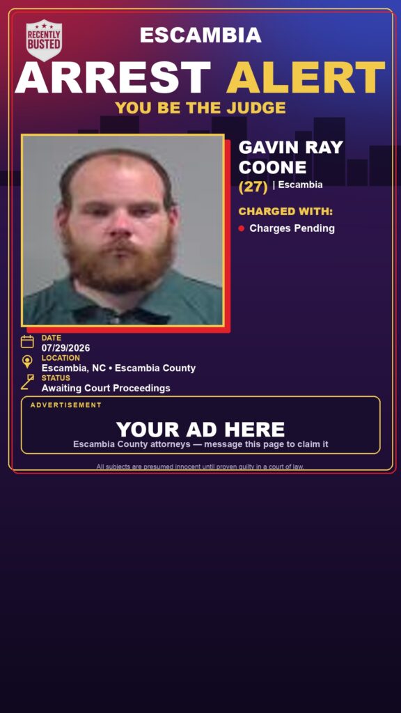 Arrest report - Gavin Ray Coone