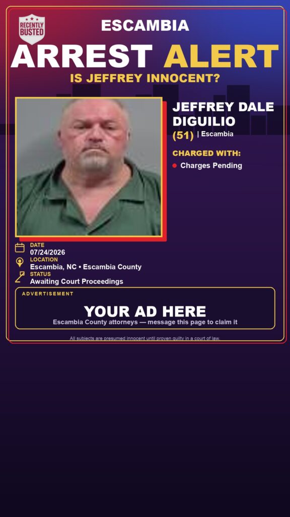 Booking photo of Jeffrey Dale Diguilio