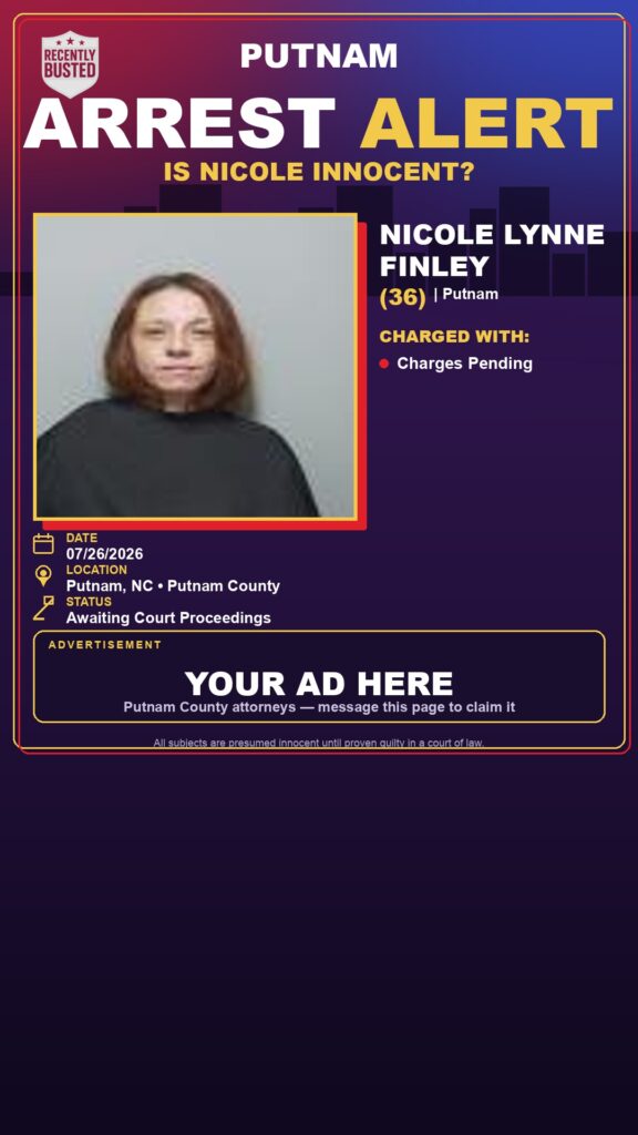 Booking photo of Nicole Lynne Finley
